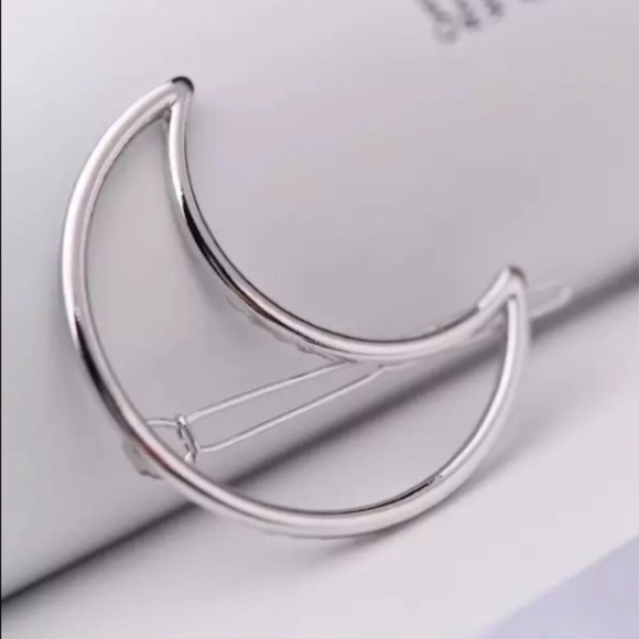 🔵𝟲𝟱%𝗢𝗙𝗙 𝗯𝘂𝗻𝗱𝗹𝗲𝘀 𝟯+🔵 NEW Crescent Moon Minimalist Barrette - Picture 5 of 13